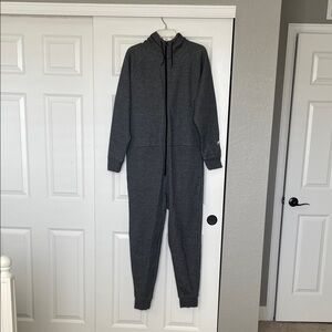 Fabletics Charcoal Men's Full-Zip Jumpsuit